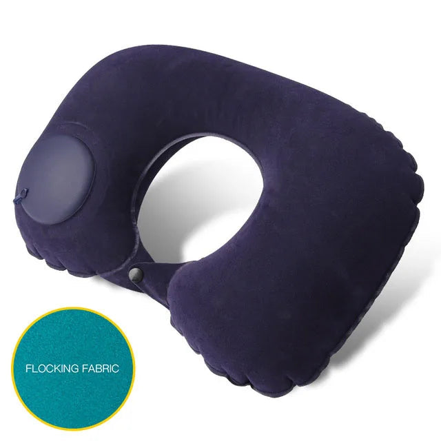 U-Shaped Inflatable Travel Pillow