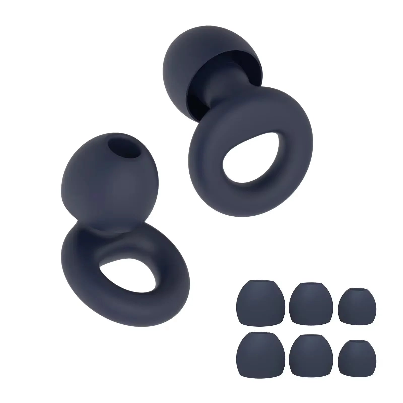 Silicone Noise-Canceling Earplugs (Loop Style)