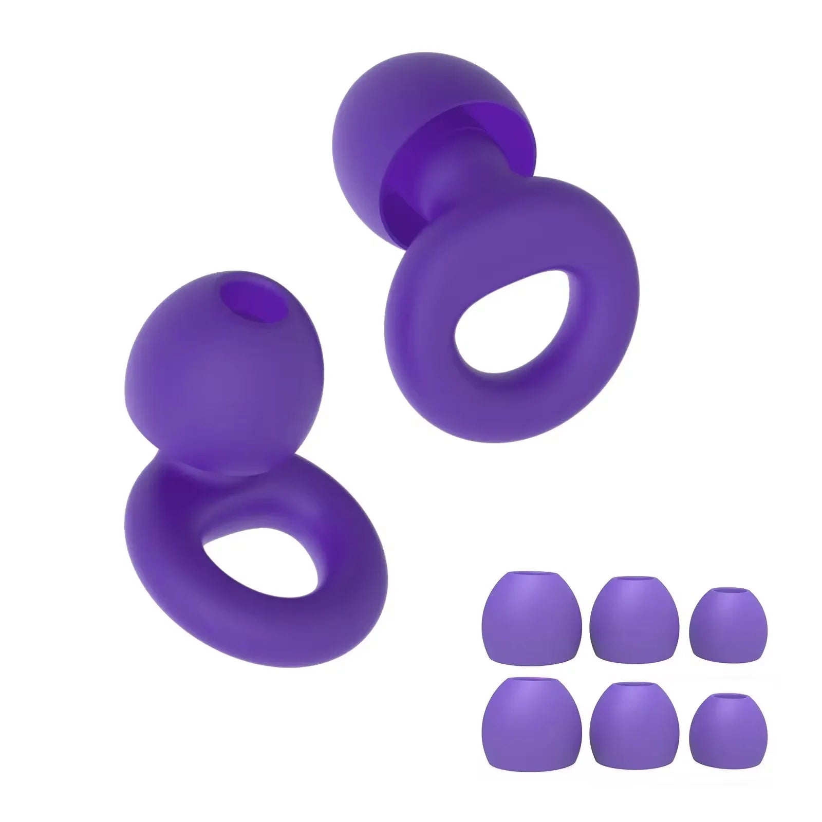Silicone Noise-Canceling Earplugs (Loop Style)