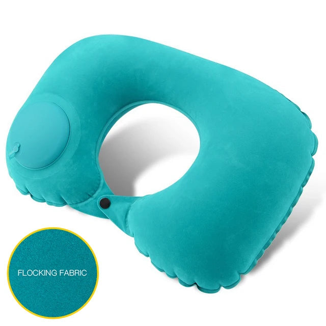U-Shaped Inflatable Travel Pillow