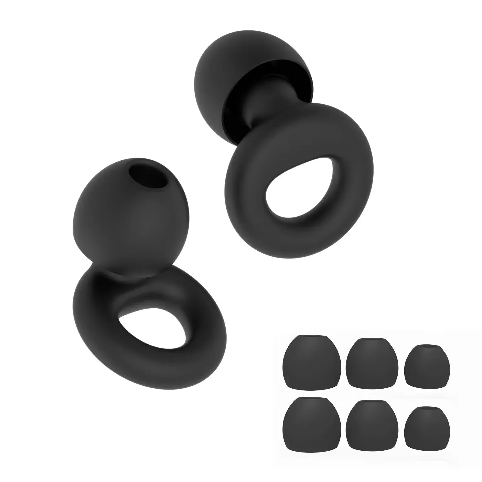 Silicone Noise-Canceling Earplugs (Loop Style)