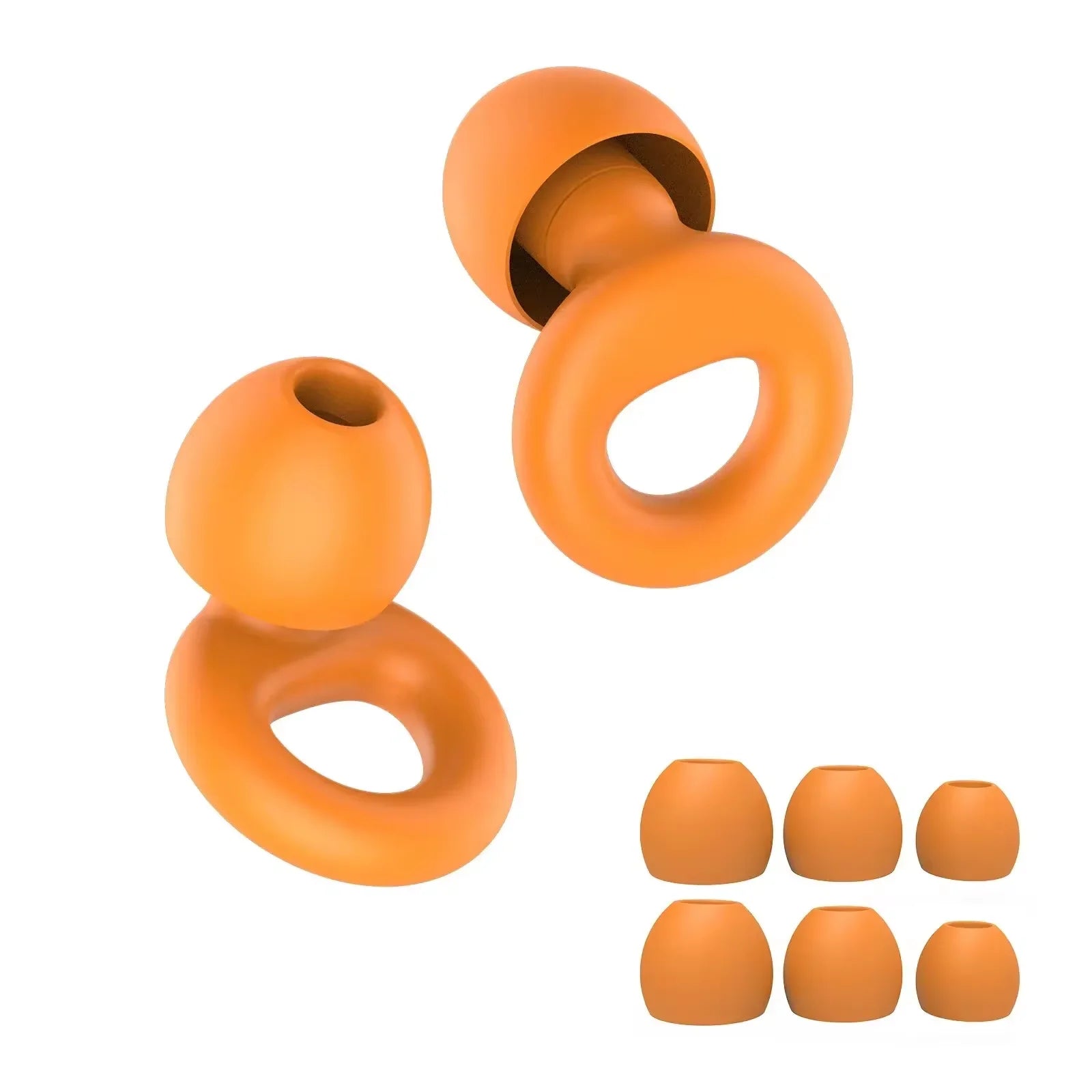 Silicone Noise-Canceling Earplugs (Loop Style)